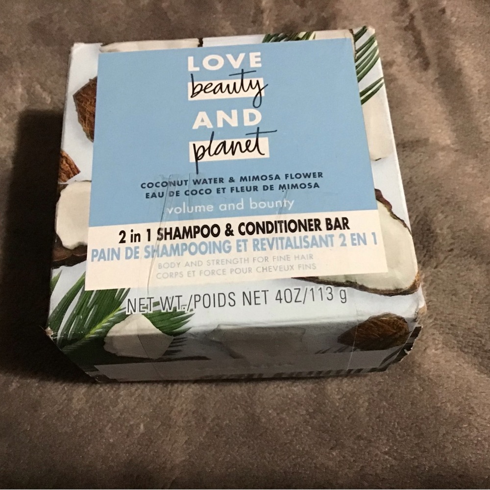 Love beauty and planet 2 in one shampoo & conditioner bar 4 oz coconut & mimosa